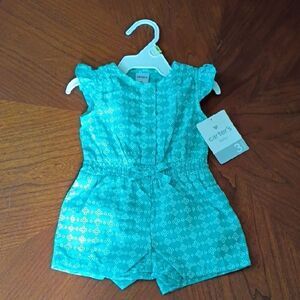 Carter's Blue Sleeveless Romper for Playful Days